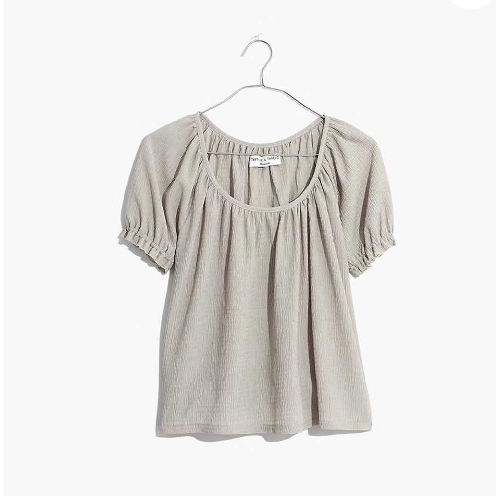 Madewell texture and thread peasant tee